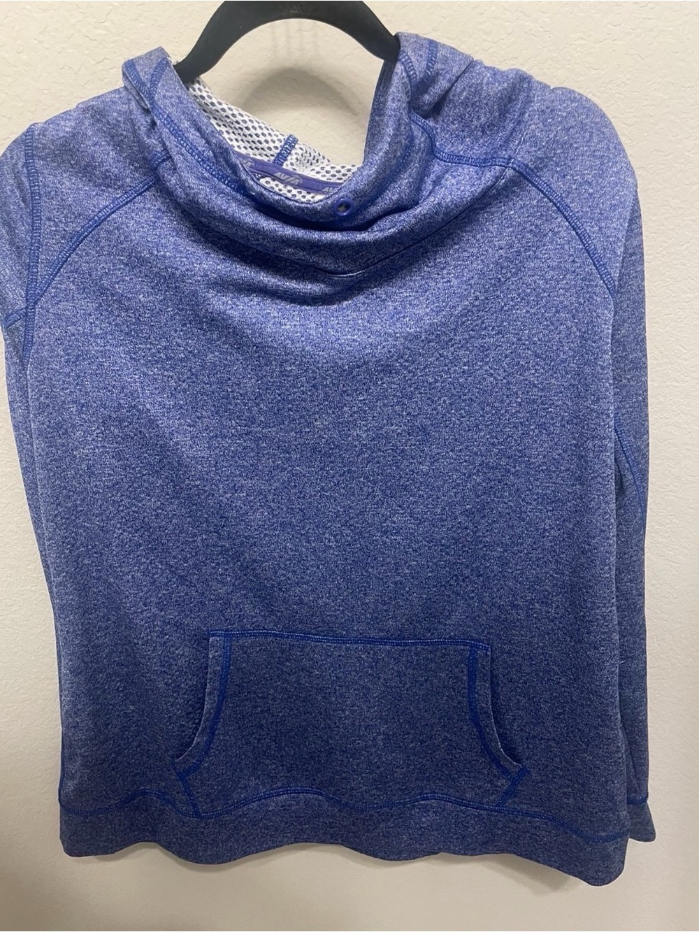 Avia Blue Heather Cowl Neck Pullover